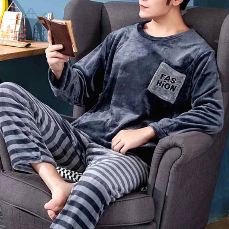 Ensemble Pyjama Homme Hiver Neige 2