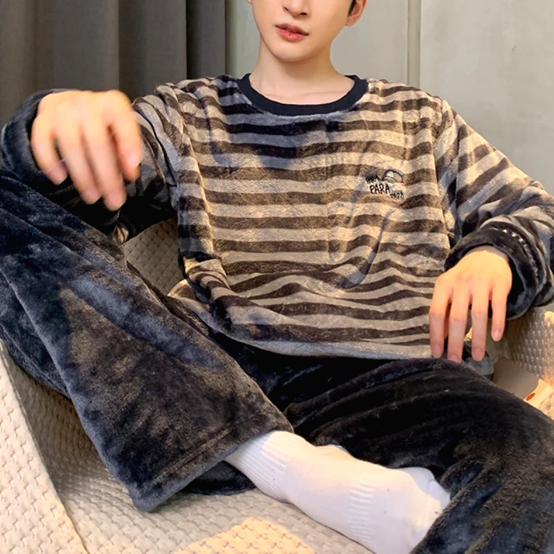 Ensemble Pyjama Homme Hiver Neige 3