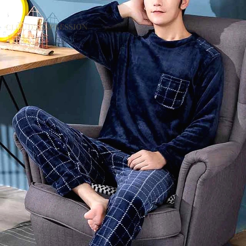 Ensemble Pyjama Homme Hiver Neige