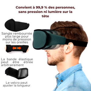 Masque Sommeil Homme Noir Eclipse
