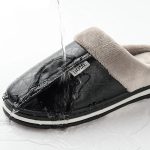 Pantoufle Homme Polaire Cuir Noir Ombre 2