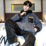 Pyjama Homme Capuche Nuit Polaire 3
