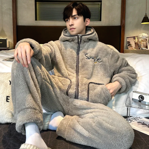Pyjama Homme Capuche Nuit Polaire 5