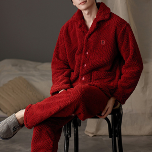 Pyjama Homme Chemise Rouge Ecarlate