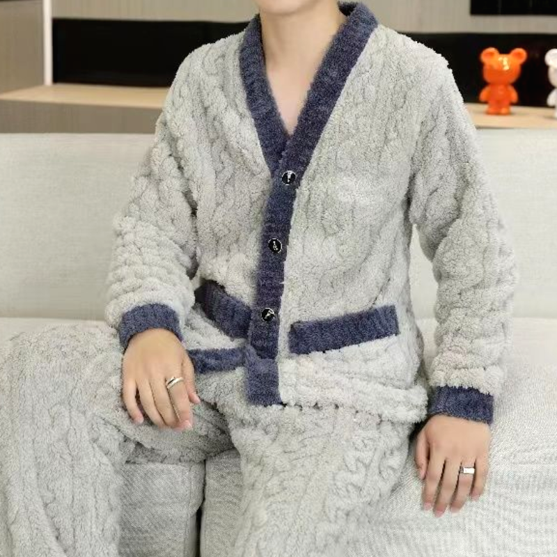 Pyjama Homme Chic Hiver Saphir 2