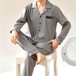 Pyjama Homme Coton Hiver Douceur