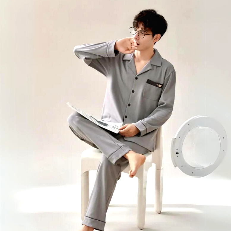 Pyjama Homme Coton Hiver Douceur 4