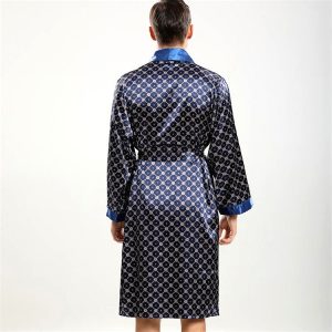 Pyjama Homme Kimono Satin Ombre 2