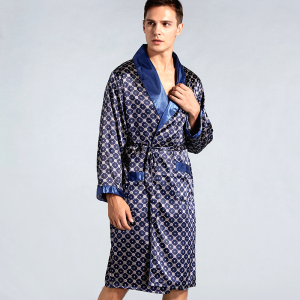 Pyjama Homme Kimono Satin Ombre 4