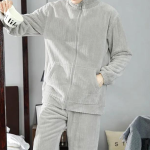 Pyjama Homme Pilou Polaire Zippe Savane 4