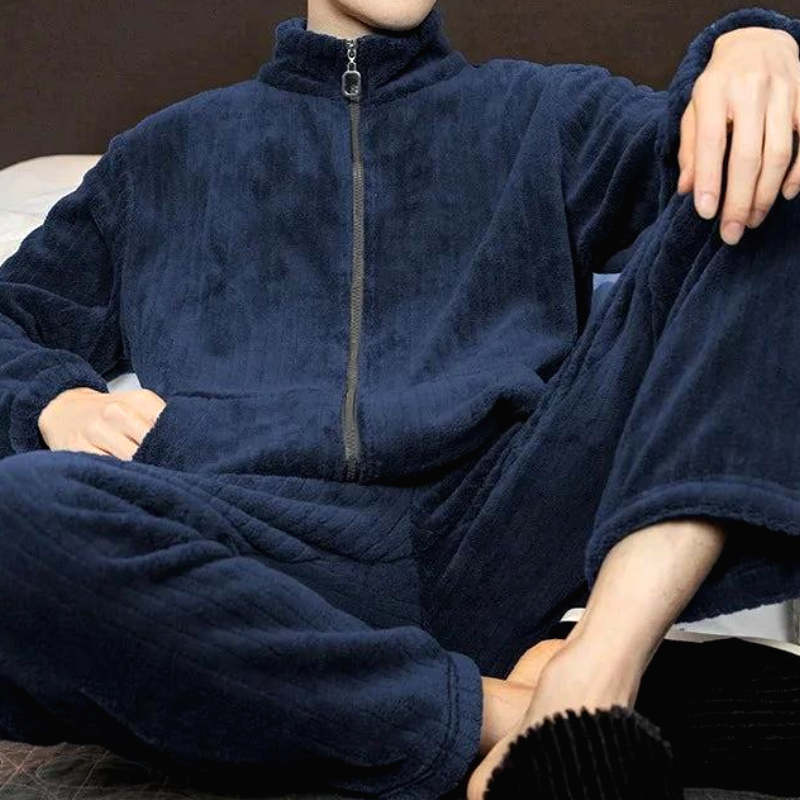 Pyjama Homme Pilou Polaire Zippe Savane 5