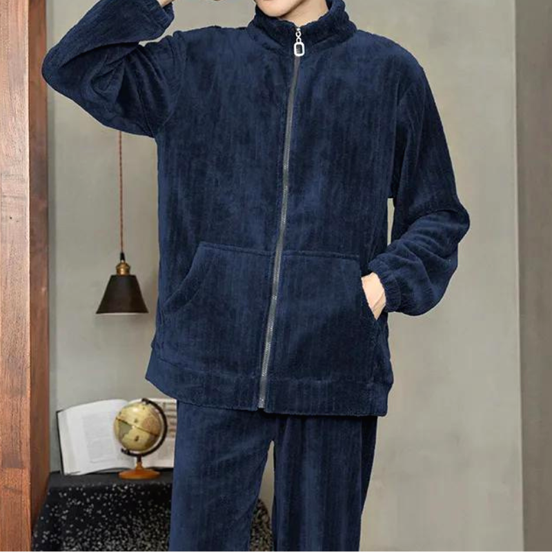 Pyjama Homme Pilou Polaire Zippe Savane 6