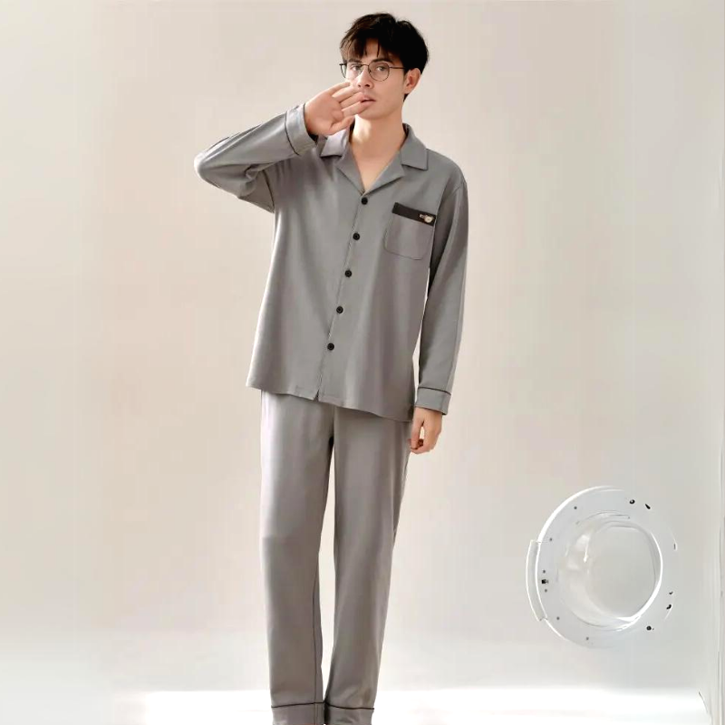 Pyjama Homme Satin Coton Eclat