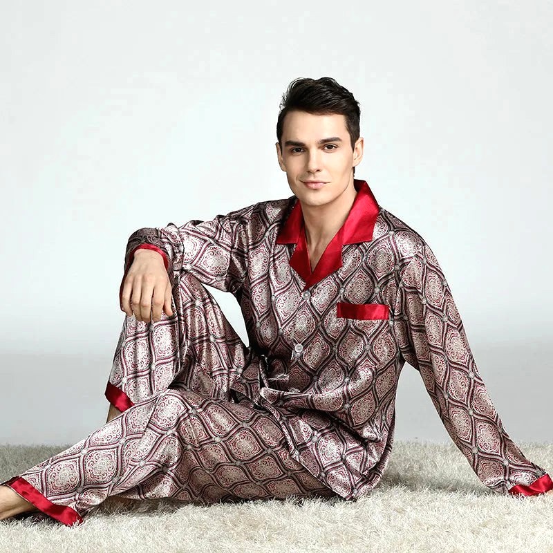 Pyjama Homme Satin Luxe Ebene 6