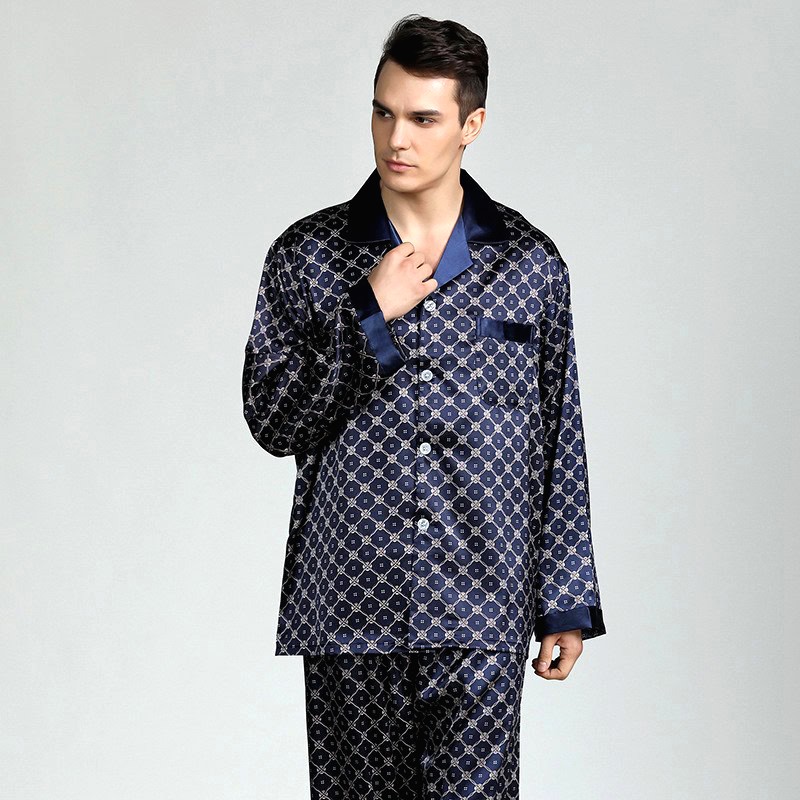 Pyjama Homme Satin Luxe Ebene