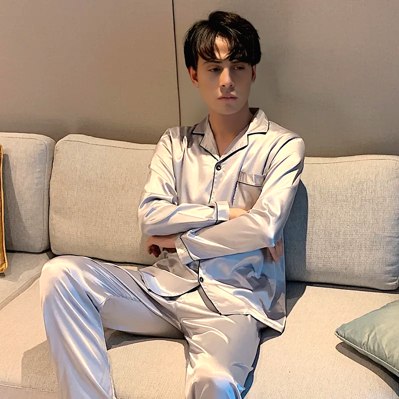 Pyjama Homme Satin Polyester Luster 3