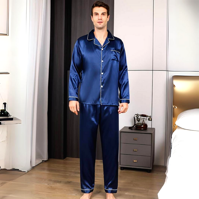 Pyjama Homme Satin Polyester Luster 4