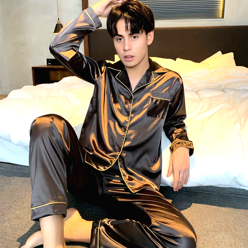 Pyjama Homme Satin Polyester Luster
